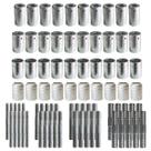 Kit Caneca Reduzida E Emenda 6 8 10 12mm Alumínio 80 Peças