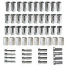 Kit Caneca Reduzida E Salva Vida 6 8 10 12mm Alumínio 56 Pçs