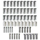 Kit Caneca Reduzida E Salva Vida 6 8 10 12mm Alumínio 60 Pçs