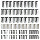 Kit Caneca Reduzida E Salva Vida 6 8 10 12mm Alumínio 80 Pçs