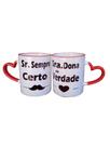 Kit Canecas C/Alça de Coração