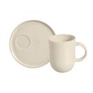 Kit Canecas Coup Stoneware com Pires Clay 330ML