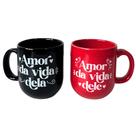 Kit Canecas de Casal 220ml 2 Peças - Modelos Sortidos - Clink