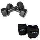 Kit - Caneleira 4kg + Par De Halter sextavado pintado 4kg Kit - Caneleira 4kg + Par De Halter sextavado pintado 4kg