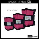 KIT Caneleira de Peso Rosa unidade de 1Kg + 2Kg + 3Kg Treino/Exercício/Academia/exercício funcional/Fitness/Mus