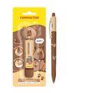 Kit Caneta 07 Fina + Fita Corretiva Capivara Compactor Kit Caneta 07 Fina + Fita Corretiva Capivara Compactor