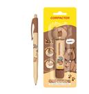 Kit Caneta 07 Fina + Fita Corretiva Capivara Compactor