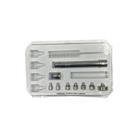 Kit Caneta Diamantada 05 Ponteiras Corpo em Inox - Ozotec