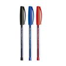 Kit Caneta Esferográfica Trilux Azul Preta e Vermelha Faber-Castell