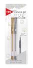 Kit Caneta Gel Metálica 1.0mm Dourada E Prata Com 2 Un