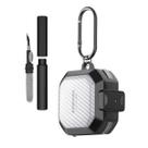 Kit Caneta Limpeza e Capa Protetora Nerdcase Compatível com Samsung Galaxy Buds FE, Buds Core, Buds 2, Pro e Live, Resistente Transparente
