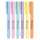Kit Caneta Marca Texto 6 Cores Pastel Faber-Castell Grifpen