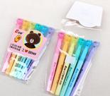 Kit Caneta Marca Texto Com 6 Unidades I Love Brown JD-825