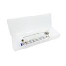 Kit caneta peeling diamante corpo de aluminio prata com 2 ponteiras