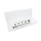 Kit caneta peeling diamante corpo de aluminio prata com 5 ponteiras