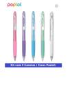 Kit Caneta Pilot Gel Pop'lol 5 Cores Pastel