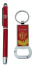 Kit Caneta Roller Ball Chaveiro Abridor Garrafas - Flamengo