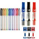 Kit Caneta Trilux Com 10 Cores + Marcador e Refil Quadro Branco 3 Cores PILOT