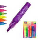 Kit Canetas Marca Texto 6 Cores Com Aroma Fruit KZ6006