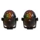Kit Canhão De Led Rgb Globo Luminação Palco Festa Dj 3w Grasep