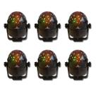 Kit Canhão De Led Rgb Globo Luminação Palco Festa Dj 3w Grasep