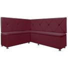 Kit Canto Alemão para Casa Cozinha 1,25x1,60m Veludo Bordo SOFA STORE