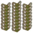 Kit Cantoneira de Reforço para Móveis Galvanizado 20 x 20 25 Unidades - MINUBRAS Kit Cantoneira de Reforço para Móveis Galvanizado 20 x 20 25 Unidades - MINUBRAS