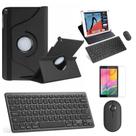 Kit Capa 360 Preto / Teclado e Mouse preto e Película para Galaxy Tab A S Pen 8.0" P205/P200