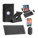 Kit Capa 360 Preto / Teclado e Mouse preto e Película para Galaxy Tab S5e T725 10.5"