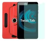Kit Capa 360º + Película Para Positivo Twist Tab Plus T780