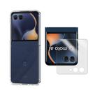 Kit Capa Acrílica e Película Externa Para Moto Razr 60
