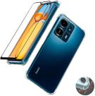 Kit Capa Anti Impacto e Película 5D 9D Dupla-Camada para Xiaomi Redmi 13C