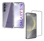 Kit Capa Anti Impacto E Película De Vidro Temperado 3d Para Linha S Galaxy S24, S24 Plus, S24 Fe