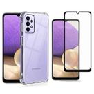 Kit Capa Anti Impacto e Película Vidro 3D Temperado para Samsung Galaxy A32 4G