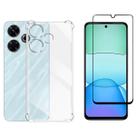 Kit Capa Anti-Shock + Película 3D Premium Para Redmi 13 4G