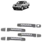 Kit Capa Aplique de Maçaneta Frontier SEL Navara 2007 2008 2009 2010 2011 2012 Cromado