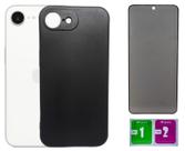 Kit Capa Aveludada Preta Para Iphone 16e + Pel. Privacidade