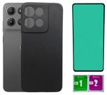 Kit Capa Aveludada Preta Para Moto G15 + Película Ceramica