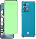 Kit Capa Capinha Anti Impacto e Película Ceramica Clear 9D Para Motorola Moto Edge 40 Neo Kit Capa Capinha Anti Impacto e Película Ceramica Clear 9D Para Motorola Moto Edge 40 Neo