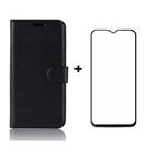 Kit Capa Capinha Carteira Flip para Samsung Galaxy M15 5G + Película de Vidro 3D