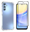 Kit capa capinha para galaxy a15 anti impacto com película 3d cor transparente Proteção Premium