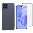 Kit Capa Capinha Para Galaxy M53 Anti Impacto + Película 3d Vidro Temperado Full Cover