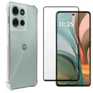 Kit Capa Capinha Para Moto G75 Anti Impacto + Película 3d