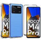 Kit Capa Capinha Para Poco M4 Pro 4g Anti Impacto + Película