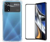 Kit Capa Capinha Para Poco X4 Pro Anti Impacto + Película 3d