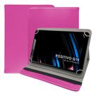 Kit Capa Capinha Para Tablet Positivo Tab Q10 Tela 10 Polegadas Case Couro Suporte Protetora + Pelicula