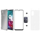 Kit Capa Capinha + Pelicula Vidro 9d + Pelicula Skin Verso + Pelicula Câmera Para Motorola Moto G10 / G30