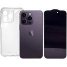 Kit Capa Capinha Transparente + Película 3D Privacidade para Iphone 14 Pro Max