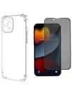 Kit Capa Capinha Transparente + Película 3D Vidro Privacidade para Iphone 13 Pro Max Kit Capa Capinha Transparente + Película 3D Vidro Privacidade para Iphone 13 Pro Max
