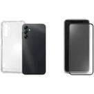 Kit Capa Capinha Transparente + Película Cerâmica Fosca para Galaxy A05s Kit Capa Capinha Transparente + Película Cerâmica Fosca para Galaxy A05s